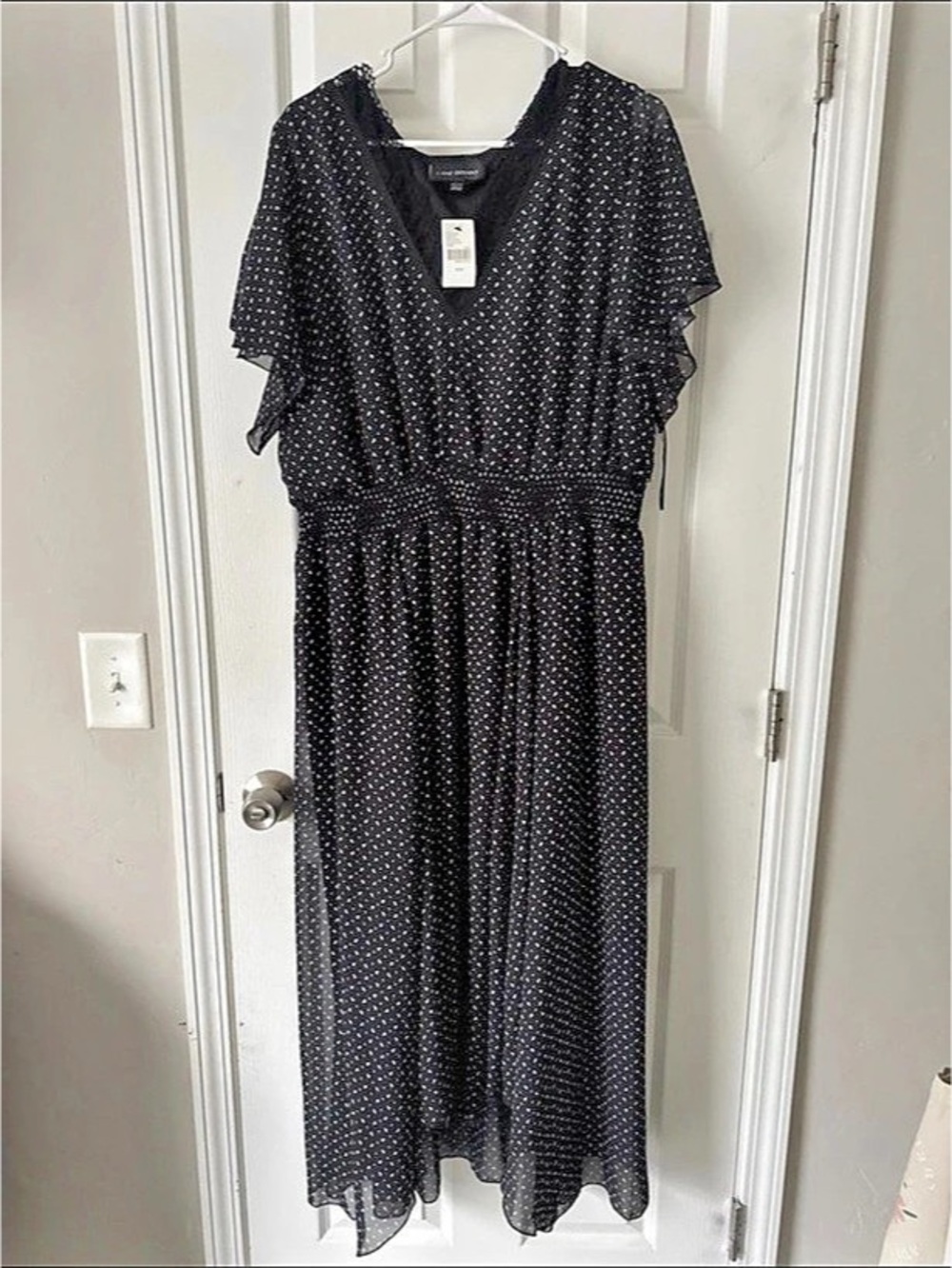 Lane Bryant Polka Dot Maxi Dress Size 22/24NWT